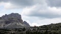 Rifugio Antonio at Drei Zinnen, Tre Cime di Lavaredo in Dolomiten mountains, Italy Royalty Free Stock Photo