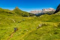 Rifugio Ciampac, Sella Group - Dolomites, Italy Royalty Free Stock Photo