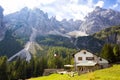 Rifugio Lunelli Royalty Free Stock Photo