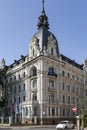 Riga Art Nouveau or Jugendstil of beautiful house on the Elizabetes street