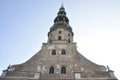 Riga August 22 2014-Basillica St Peters from Riga in Latvia Royalty Free Stock Photo
