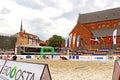 Riga Beach Volleyball Week took place on the Dome square where sand pads are equipped, Riga