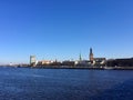 Riga, Latvia, view of old town. Daugava river Royalty Free Stock Photo