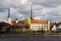 Riga castle. The castle is a residence for a president of Latvia (Old Town, Riga, Latvia)