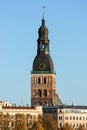 Riga Cathedral RÃÂ«gas Doms is the Evangelical Lutheran cathedral in Latvia. Royalty Free Stock Photo
