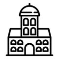 Riga church icon, outline style
