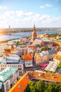 Riga cityscape view Royalty Free Stock Photo