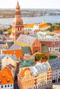 Riga cityscape view Royalty Free Stock Photo