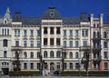 Riga, Elizabetes 19, a historical building with elements of neoclassicism and eclecticism Royalty Free Stock Photo