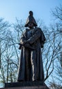 Bronze monument to Russian Field Marshall Barclay de Tolly in Riga