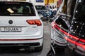 LED taillights and car design of Volkswagen Tiguan crossover, model 2023