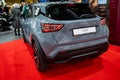 New Nissan Juke premiere at a motor show, 2023 model, rear view