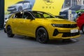 A new Opel Astra premiere at a motor show, model 2024
