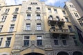 Riga, Latvia. Art Nouveau building, Jugendstil , 1909. Jauniela Street. It is known as house on Flower Street in the soviet movies