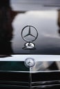RIGA, LATVIA - AUGUST 28, 2018: Mercedes-Benz S Class W221. Editorial photo - Star symbol sign
