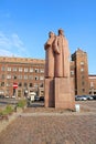 Monument of the Latvian Riflemen at the Strelnieku laukums square in the historic town centre, Riga, Latvia