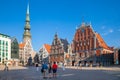 Riga, Latvia - 24-August-2015: Town Hall Square