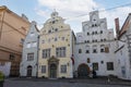 Three Brothers buildings in Riga, Latvia Royalty Free Stock Photo