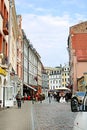 View of Tirgonu Street in Old town in Riga Royalty Free Stock Photo