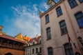 Riga, Latvia: Beautiful historic buildings in the old town Royalty Free Stock Photo