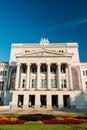 Riga, Latvia. Building Of Latvian National Opera. National Opera House In Sunny Summer Day. The Opera Company Includes