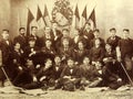 RIGA, LATVIA - CIRCA 1907: Graduates of the Riga Polytechnical Institute