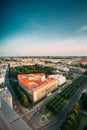 Riga, Latvia. Riga Cityscape. Top View Of Buildings Ministry Of