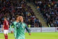 Cristiano Ronaldo after scoring goal. Royalty Free Stock Photo