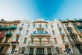 Riga, Latvia. Facade Of Old Art Nouveau Building designed by Mikhail Eisenstein on 4 Alberta Street.