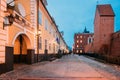 Riga, Latvia. Facades Of Old Famous Jacob`s Barracks On Torna St