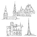 Riga Latvia Famous Buildings