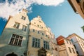 Riga, Latvia. Famous Landmark Three Brothers Buildings. Old Houses Royalty Free Stock Photo