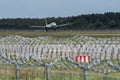 Riga, Latvia - July 3, 2023: AirBaltic Airbus A220-300 YL-ABI in RIX International Airport