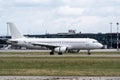 Riga, Latvia - July 3, 2023: Avion Express Airbus A320-232 9H-AMI in RIX International Airport Royalty Free Stock Photo