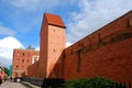 The fortification wall in the old historical center of Riga Royalty Free Stock Photo