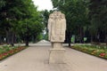 Main alley in Mezaparks in Riga, Latvia