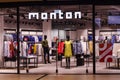 Riga, Latvia - 20 July 2020: MONTON Fashion Store in Riga, Latvia.