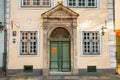 Riga, Latvia. Facade Of One Of The Three Houses. Landmark The Three Brothers Buildings. State Inspection For Heritage Royalty Free Stock Photo