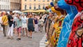 RIGA, LATVIA - JULY 26, 2018: United Buddy Bears exhibition. Cit Royalty Free Stock Photo