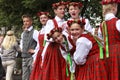 Dancers behind scene waiting for time to perform at the Grand Folk dance concert