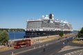 A huge modern cruise liner ship \