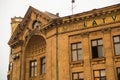 RIGA, LATVIA: The Latvian Radio building in Riga Dome Cathedral Square, historic Old town, Vecriga. Europe