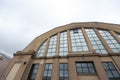 RIGA, LATVIA - MARCH 16, 2019: Riga Central market exterior - Historic industrial zeppeling hangar design