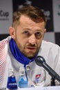Matej Liptak Captain of team Slovakia for FedCup, during press conference before FEDCUP World Group II First Round games
