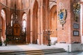 Riga Latvia. Nave Of St. Peter's Church. Central Part Of Interior