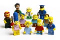 Lego Simpsons minifigures. Lego is an interlocking brick system collected around the world.