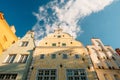 Riga, Latvia. Famous landmark three brothers buildings. Old Houses