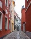 Riga`s old city  historic buildings Royalty Free Stock Photo