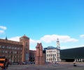 View of the Museum of the Occupation of Latvia in a beautiful square