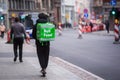 Bolt Food food delivery worker rides with scooter